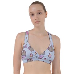 Pusheen Cat Cute Sweetheart Sports Bra by Grandong