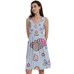 Pusheen Cat Cute Classic Skater Dress by Grandong