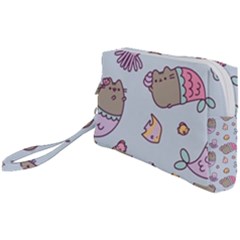 Pusheen Cat Cute Wristlet Pouch Bag (small)