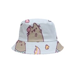 Pusheen Cat Cute Inside Out Bucket Hat (kids) by Grandong