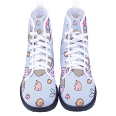 Pusheen Cat Cute Men s High-top Canvas Sneakers by Grandong