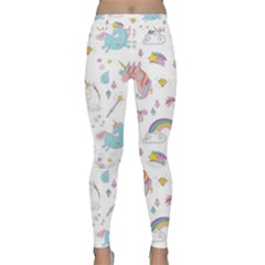 Unicorn Diamond Rainbow Shooting Star Classic Yoga Leggings by Grandong