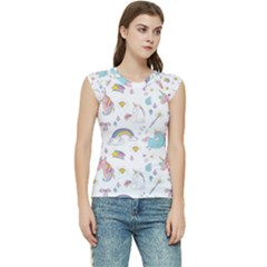 Unicorn Diamond Rainbow Shooting Star Women s Raglan Cap Sleeve T-shirt by Grandong