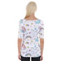 Unicorn Diamond Rainbow Shooting Star Wide Neckline T-Shirt View2