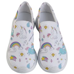 Unicorn Diamond Rainbow Shooting Star Women s Lightweight Slip Ons by Grandong