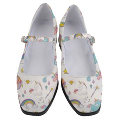 Unicorn Diamond Rainbow Shooting Star Women s Mary Jane Shoes by Grandong