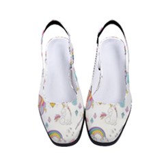 Unicorn Diamond Rainbow Shooting Star Women s Classic Slingback Heels by Grandong