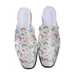 Unicorn Diamond Rainbow Shooting Star Women s Classic Backless Heels by Grandong