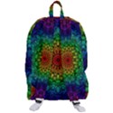 Rainbow Mandala Abstract Pastel Pattern Travelers  Backpack View3