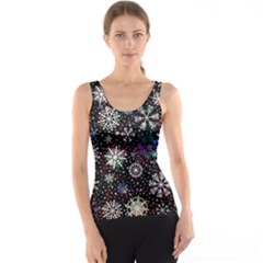 Shiny Winter Snowflake Women s Basic Tank Top by Grandong