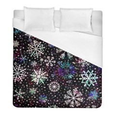 Shiny Winter Snowflake Duvet Cover (full/ Double Size) by Grandong