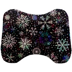 Shiny Winter Snowflake Head Support Cushion by Grandong