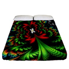 Kaleidoscopic Tropic Fitted Sheet (california King Size) by Grandong