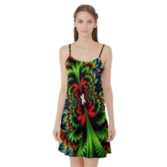 Kaleidoscopic Tropic Satin Night Slip by Grandong