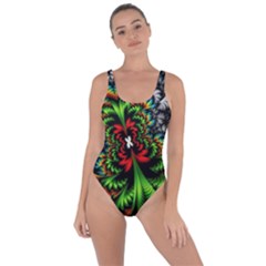 Kaleidoscopic Tropic Bring Sexy Back Swimsuit by Grandong