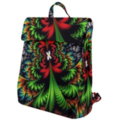 Kaleidoscopic Tropic Flap Top Backpack by Grandong