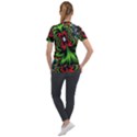 Kaleidoscopic Tropic Short Sleeve Zip Up Jacket View2