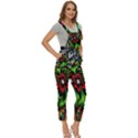 Kaleidoscopic Tropic Women s Pinafore Overalls Jumpsuit View3