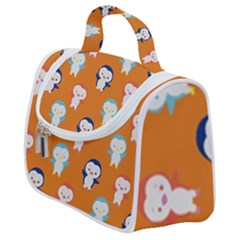 Cute Penguin Funny Pattern Satchel Handbag by Grandong