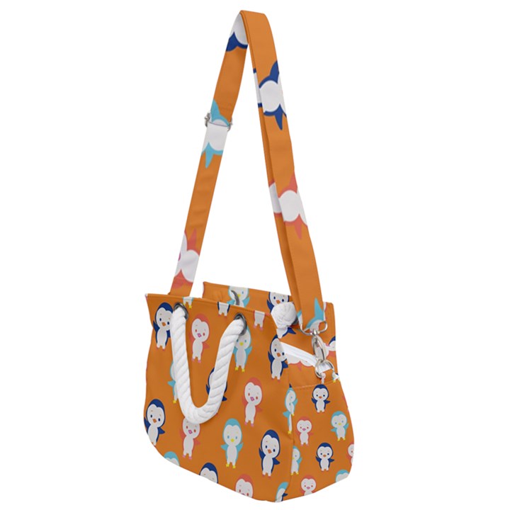 Cute Penguin Funny Pattern Rope Handles Shoulder Strap Bag