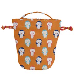 Cute Penguin Funny Pattern Drawstring Bucket Bag by Grandong