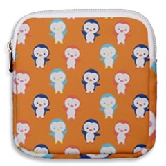 Cute Penguin Funny Pattern Mini Square Pouch by Grandong