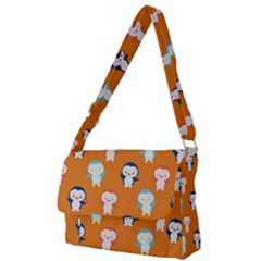 Cute Penguin Funny Pattern Full Print Messenger Bag (l) by Grandong