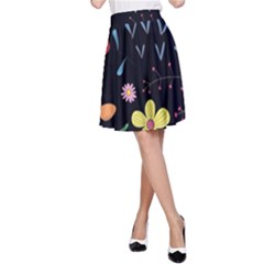 Beautiful Flower Plants Aesthetic Secret Garden A-line Skirt by Grandong