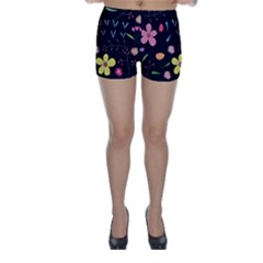 Beautiful Flower Plants Aesthetic Secret Garden Skinny Shorts by Grandong