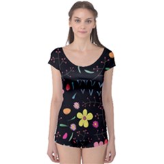 Beautiful Flower Plants Aesthetic Secret Garden Boyleg Leotard  by Grandong