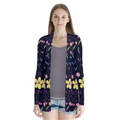 Beautiful Flower Plants Aesthetic Secret Garden Drape Collar Cardigan by Grandong