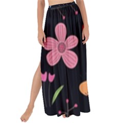 Beautiful Flower Plants Aesthetic Secret Garden Maxi Chiffon Tie-up Sarong by Grandong