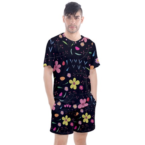 Beautiful Flower Plants Aesthetic Secret Garden Men s Mesh T-shirt And Shorts Set by Grandong