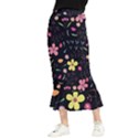 Beautiful Flower Plants Aesthetic Secret Garden Maxi Fishtail Chiffon Skirt View1