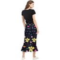 Beautiful Flower Plants Aesthetic Secret Garden Maxi Fishtail Chiffon Skirt View2