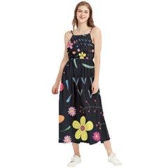 Beautiful Flower Plants Aesthetic Secret Garden Boho Sleeveless Summer Dress by Grandong