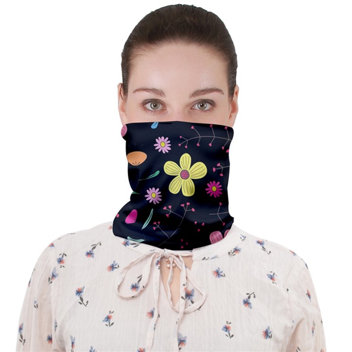 Beautiful Flower Plants Aesthetic Secret Garden Face Covering Bandana (Adult)