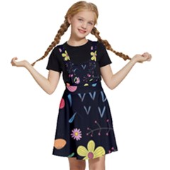 Beautiful Flower Plants Aesthetic Secret Garden Kids  Apron Dress by Grandong