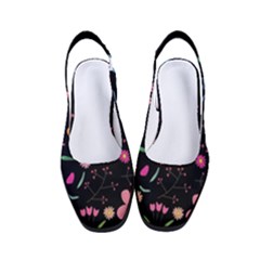 Beautiful Flower Plants Aesthetic Secret Garden Women s Classic Slingback Heels by Grandong