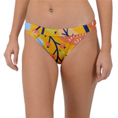 Floral Pattern Adorable Beautiful Aesthetic Secret Garden Band Bikini Bottoms by Grandong