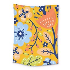 Floral Pattern Adorable Beautiful Aesthetic Secret Garden Medium Tapestry by Grandong