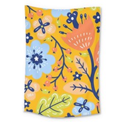 Floral Pattern Adorable Beautiful Aesthetic Secret Garden Large Tapestry by Grandong