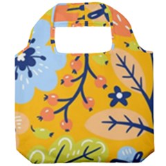 Floral Pattern Adorable Beautiful Aesthetic Secret Garden Foldable Grocery Recycle Bag by Grandong