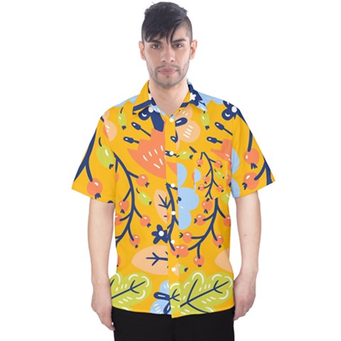 Floral Pattern Adorable Beautiful Aesthetic Secret Garden Men s Hawaii Shirt by Grandong