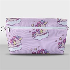 Unicorn Clouds Colorful Cute Pattern Sleepy Handbag Organizer by Grandong