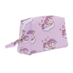 Unicorn Clouds Colorful Cute Pattern Sleepy Wristlet Pouch Bag (medium) by Grandong