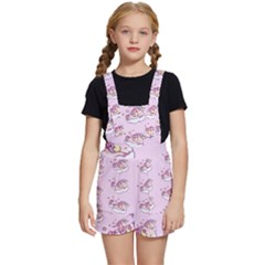 Unicorn Clouds Colorful Cute Pattern Sleepy Kids  Short Overalls by Grandong