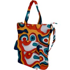 Colors Pastel Patterns Shoulder Tote Bag by Grandong