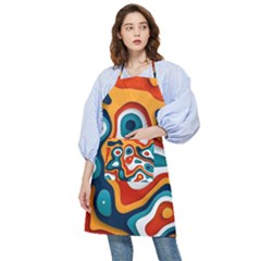 Colors Pastel Patterns Pocket Apron by Grandong