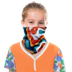 Colors Pastel Patterns Face Covering Bandana (kids) by Grandong